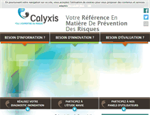 Tablet Screenshot of calyxis.fr